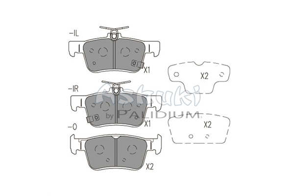 Brake Pad Set, disc brake (H026-42)
