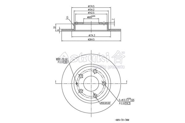 Brake Disc (M606-58)