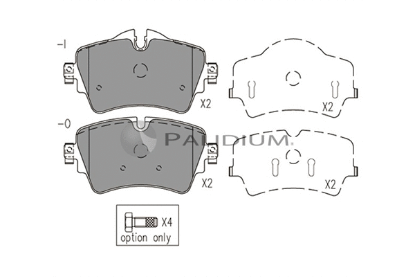 Brake Pad Set, disc brake (P1-1525)