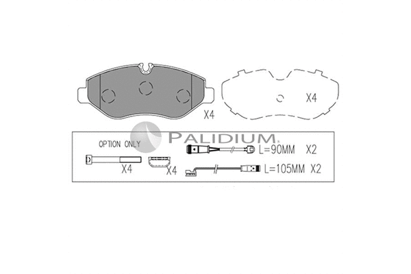 Brake Pad Set, disc brake (P1-1052)