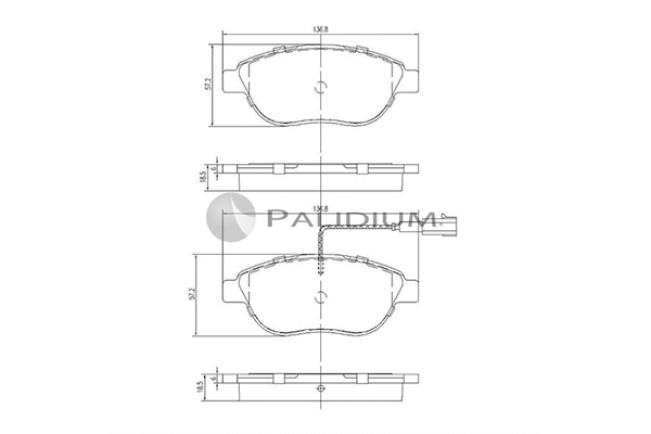 Brake Pad Set, disc brake (P1-1130)