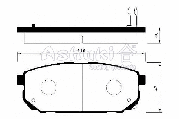 Brake Pad Set, disc brake (I042-20)