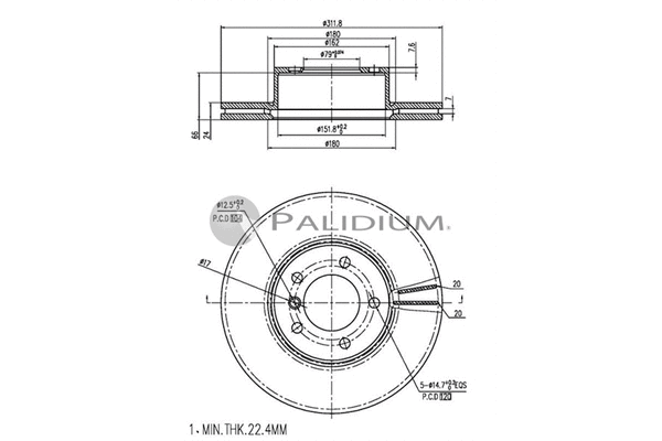 Brake Disc (P330-152)