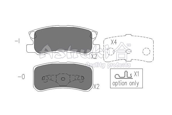 Brake Pad Set, disc brake (1083-0105)