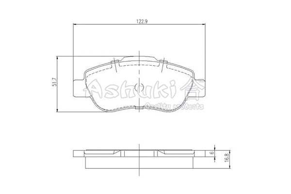 Brake Pad Set, disc brake (1083-7501)
