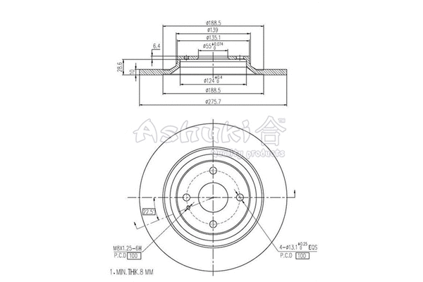 Brake Disc (M606-44)