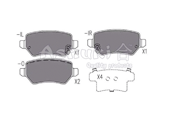 Brake Pad Set, disc brake (1083-0130)