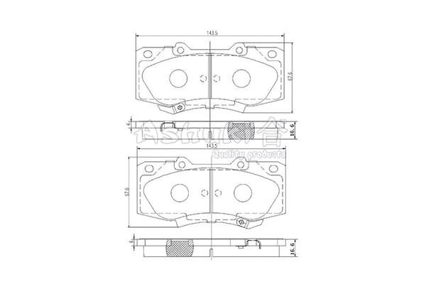 Brake Pad Set, disc brake (T112-48)