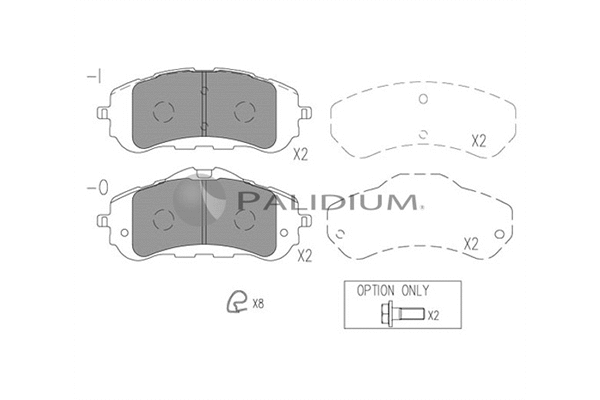 Brake Pad Set, disc brake (P1-1529)