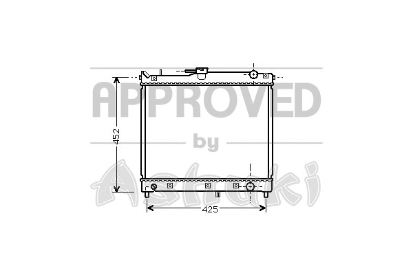 Radiator, engine cooling (K454-03)