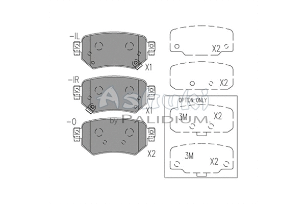 Brake Pad Set, disc brake (M075-48)