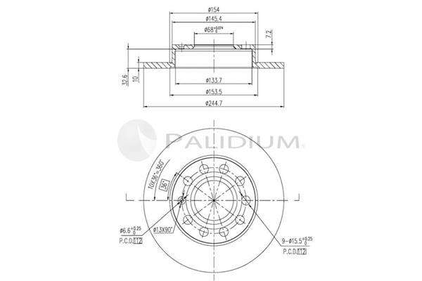 Brake Disc (P331-055)
