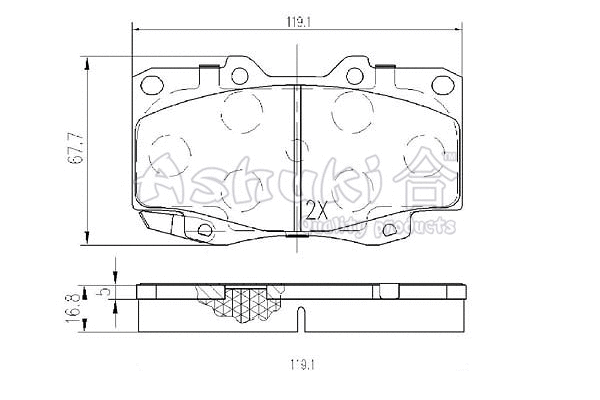 Brake Pad Set, disc brake (T112-45)