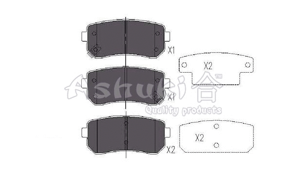 Brake Pad Set, disc brake (I044-05)