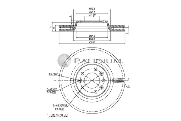 Brake Disc (P330-010)