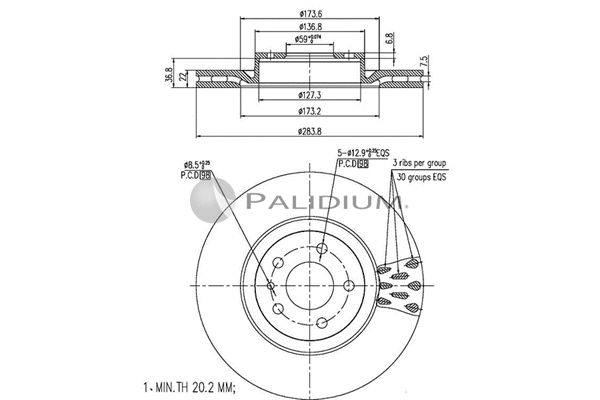 Brake Disc (P330-088)