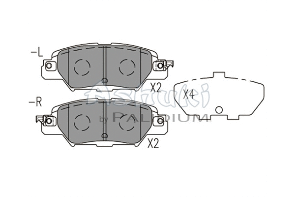 Brake Pad Set, disc brake (M075-46)