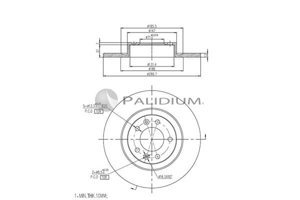 Brake Disc (P330-098)