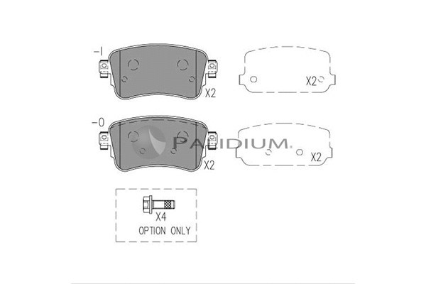 Brake Pad Set, disc brake (P1-1559)