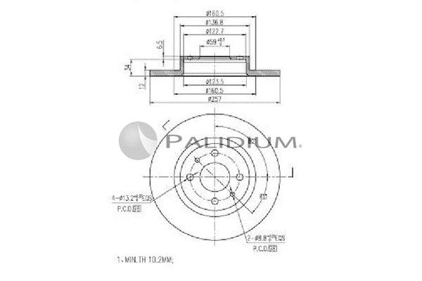Brake Disc (P330-112)