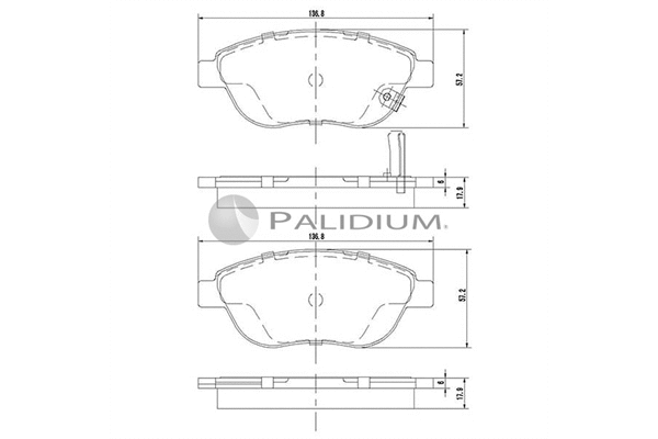 Brake Pad Set, disc brake (P1-1489)