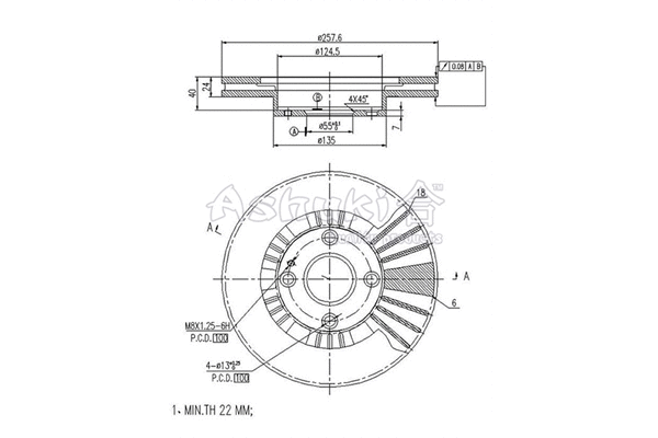Brake Disc (M608-12)
