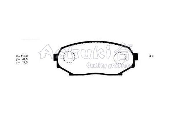Brake Pad Set, disc brake (M054-05)