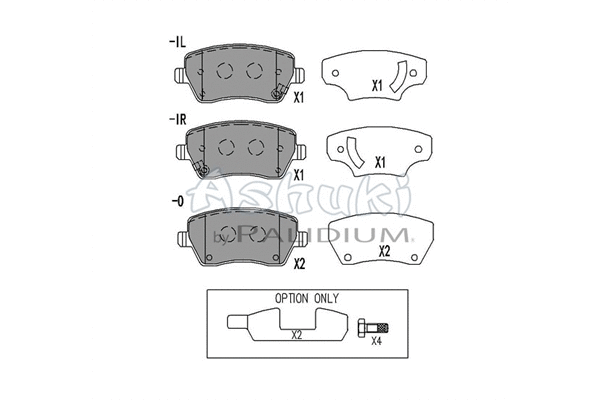 Brake Pad Set, disc brake (N009-97)