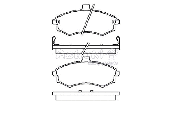 Brake Pad Set, disc brake (1080-5350)