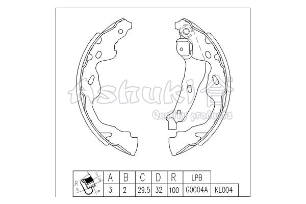 Brake Shoe Set (T113-46)