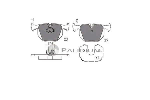Brake Pad Set, disc brake (P1-1137)