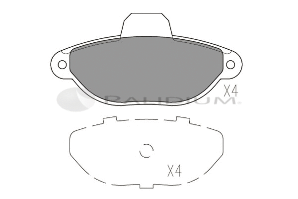 Brake Pad Set, disc brake (P1-1170)