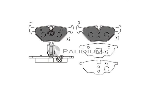 Brake Pad Set, disc brake (P1-1109)