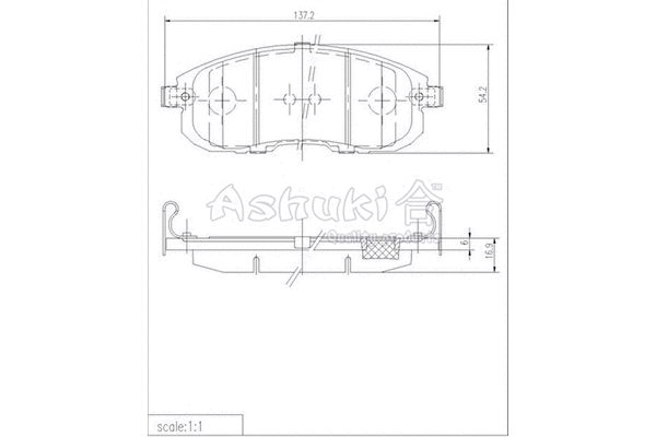 Brake Pad Set, disc brake (1080-9901)