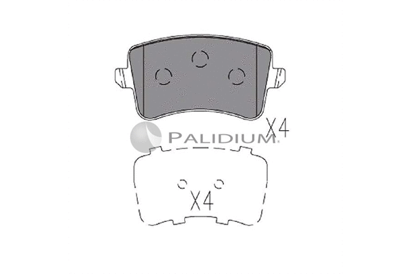Brake Pad Set, disc brake (P1-1149)