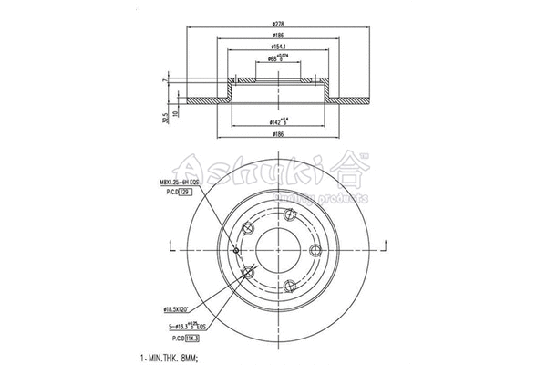 Brake Disc (M608-30)