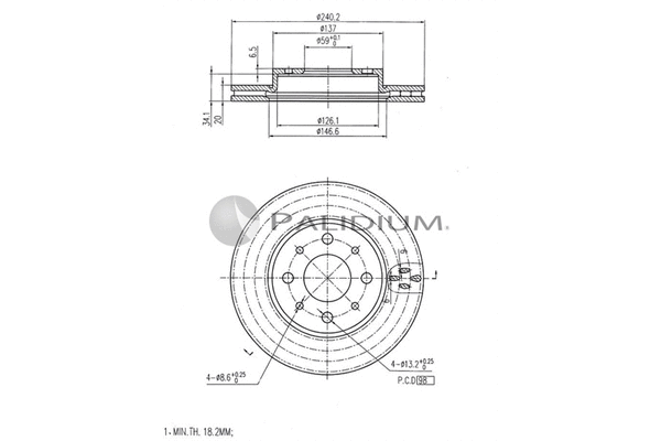 Brake Disc (P330-058)