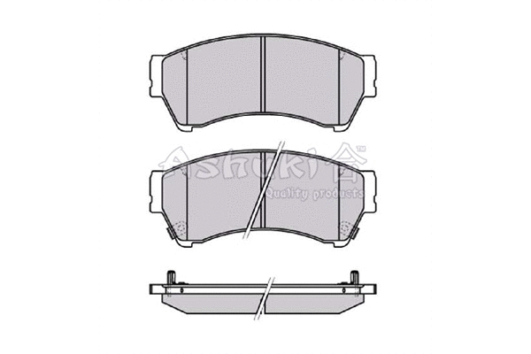 Brake Pad Set, disc brake (M050-38)