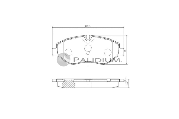 Brake Pad Set, disc brake (P1-1152)