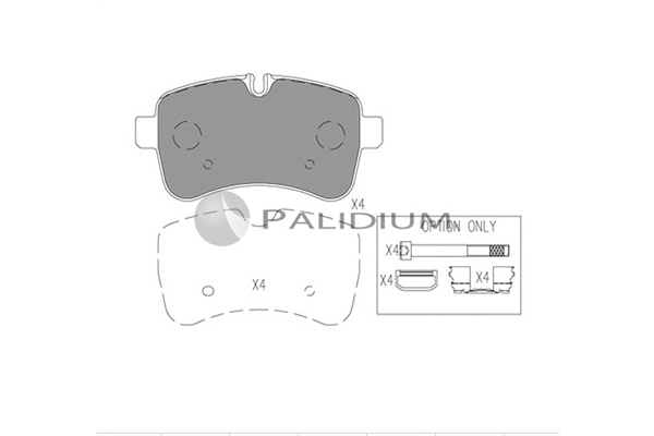 Brake Pad Set, disc brake (P1-1562)