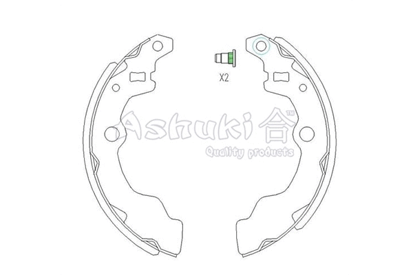Brake Shoe Set (K014-50)