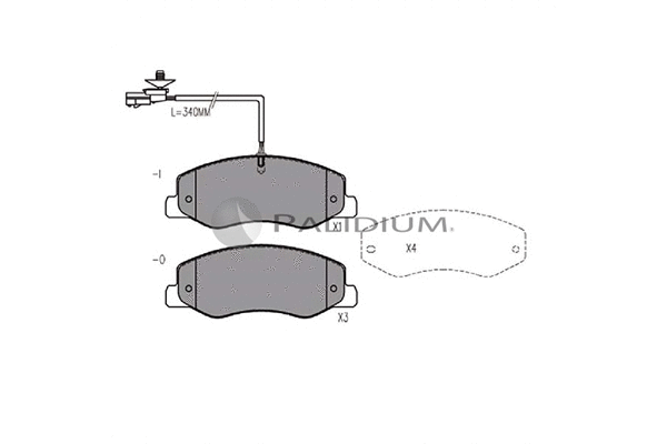 Brake Pad Set, disc brake (P1-1349)