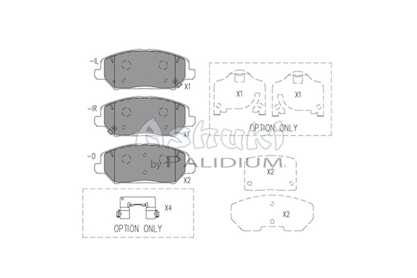 Brake Pad Set, disc brake (Y029-61)