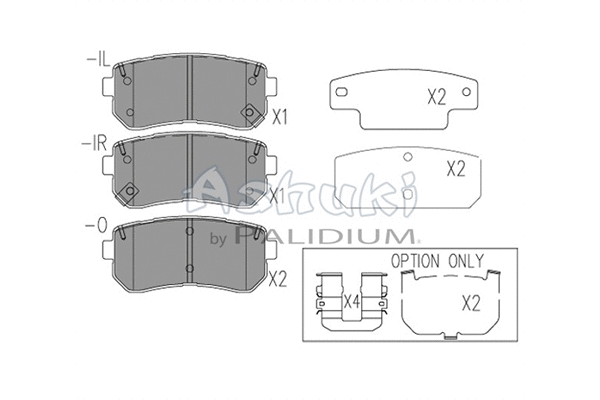 Brake Pad Set, disc brake (Y029-63)