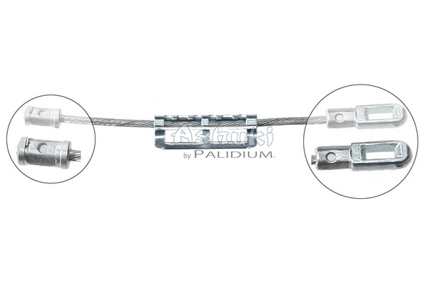 Cable Pull, parking brake (ASH3-1092)