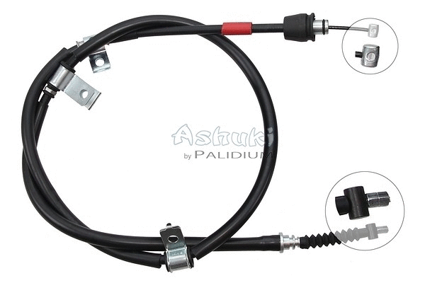 Cable Pull, parking brake (ASH3-1650)