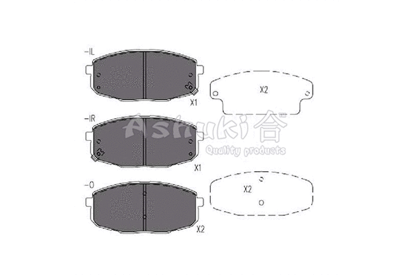 Brake Pad Set, disc brake (1080-9130)