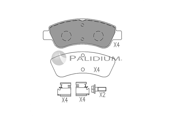 Brake Pad Set, disc brake (P1-1526)