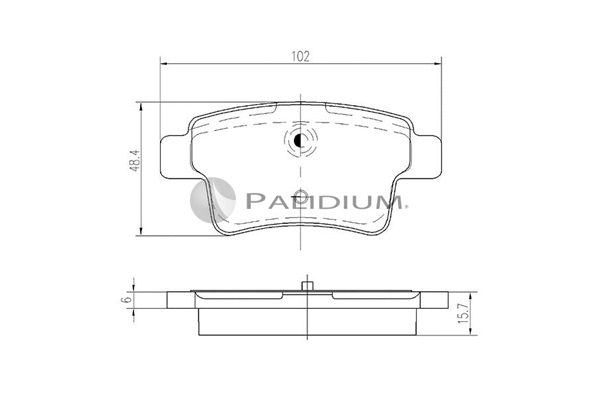 Brake Pad Set, disc brake (P1-1179)