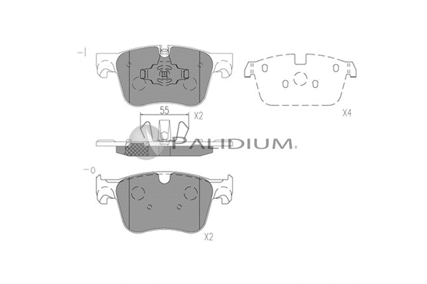 Brake Pad Set, disc brake (P1-1527)